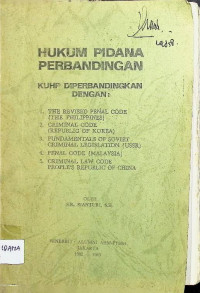 Hukum Pidana Perbandingan (Buku Hijau)