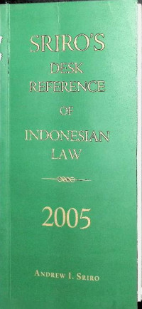 Sriro's Desk Reference of Indonesian Law