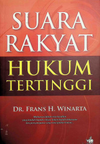 Suara rakyat hukum tertinggi